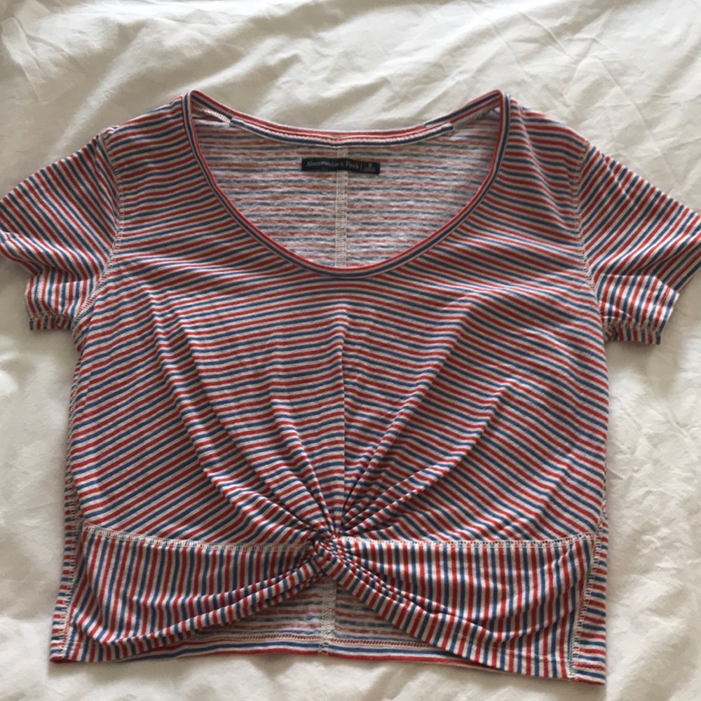 Front tied cropped top from a&f